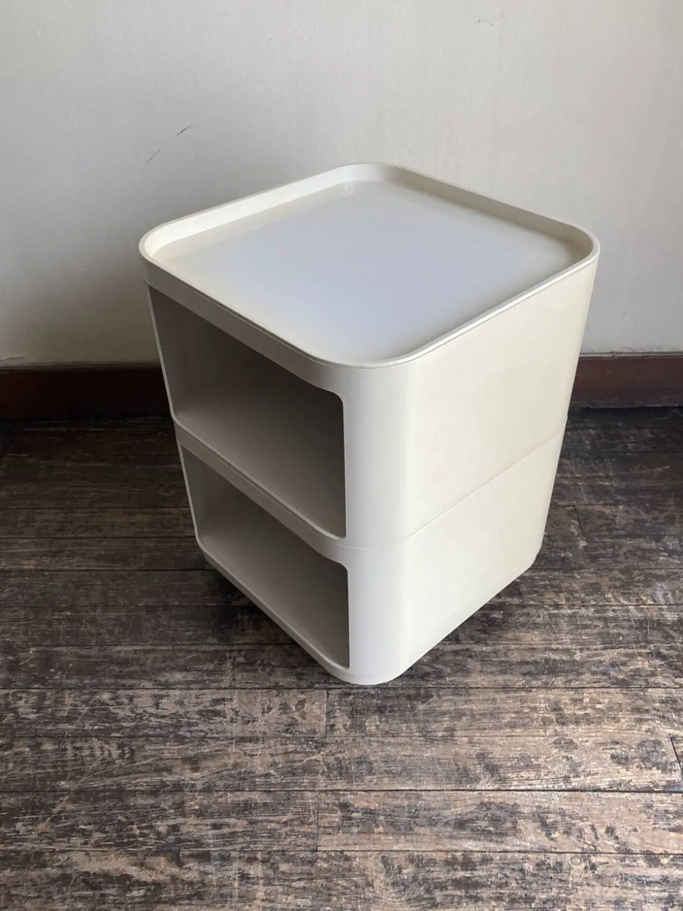 Caisson Componibili 4970 Castelli pour Kartell 1969 blanc Space Aage 1969