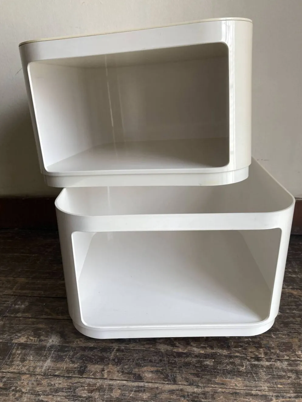 Caisson Componibili 4970 Castelli pour Kartell 1969 blanc Space Aage 1969