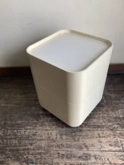 Caisson Componibili 4970 Castelli pour Kartell 1969 blanc Space Aage 1969