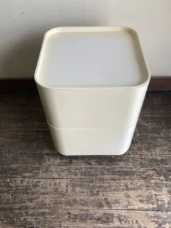 Caisson Componibili 4970 Castelli pour Kartell 1969 blanc Space Aage 1969