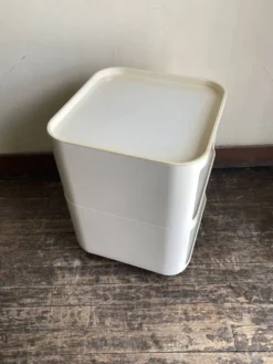 Caisson Componibili 4970 Castelli pour Kartell 1969 blanc Space Aage 1969