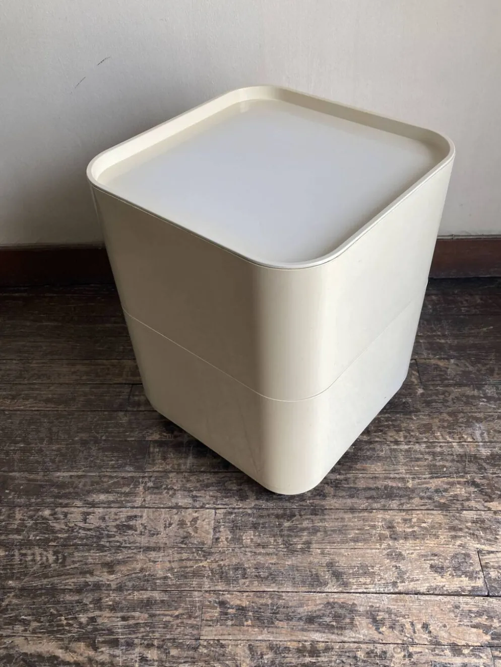 Caisson Componibili 4970 Castelli pour Kartell 1969 blanc Space Aage 1969