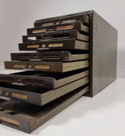 Caisson à tiroirs Kardex, 1960