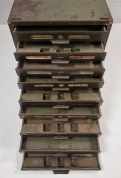 Caisson à tiroirs Kardex, 1960