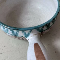 Caquelon en céramique de R. Picault décor de spirales