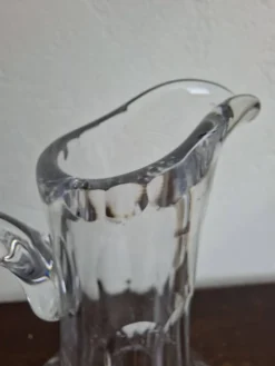 carafe aiguière Estampillée Cristallerie De Lorrai