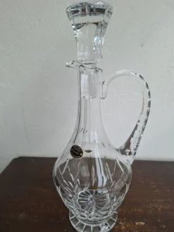 carafe aiguière Estampillée Cristallerie De Lorrai