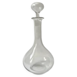 Carafe ancienne en verre avec bouchon – Première moitié du XXe siècle