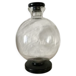 Carafe Art deco haut de gamme en verre et « onyx »