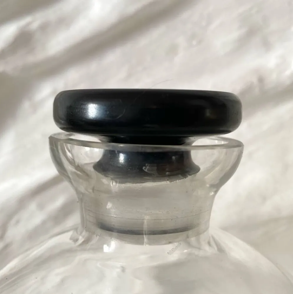 Carafe Art deco haut de gamme en verre et « onyx »