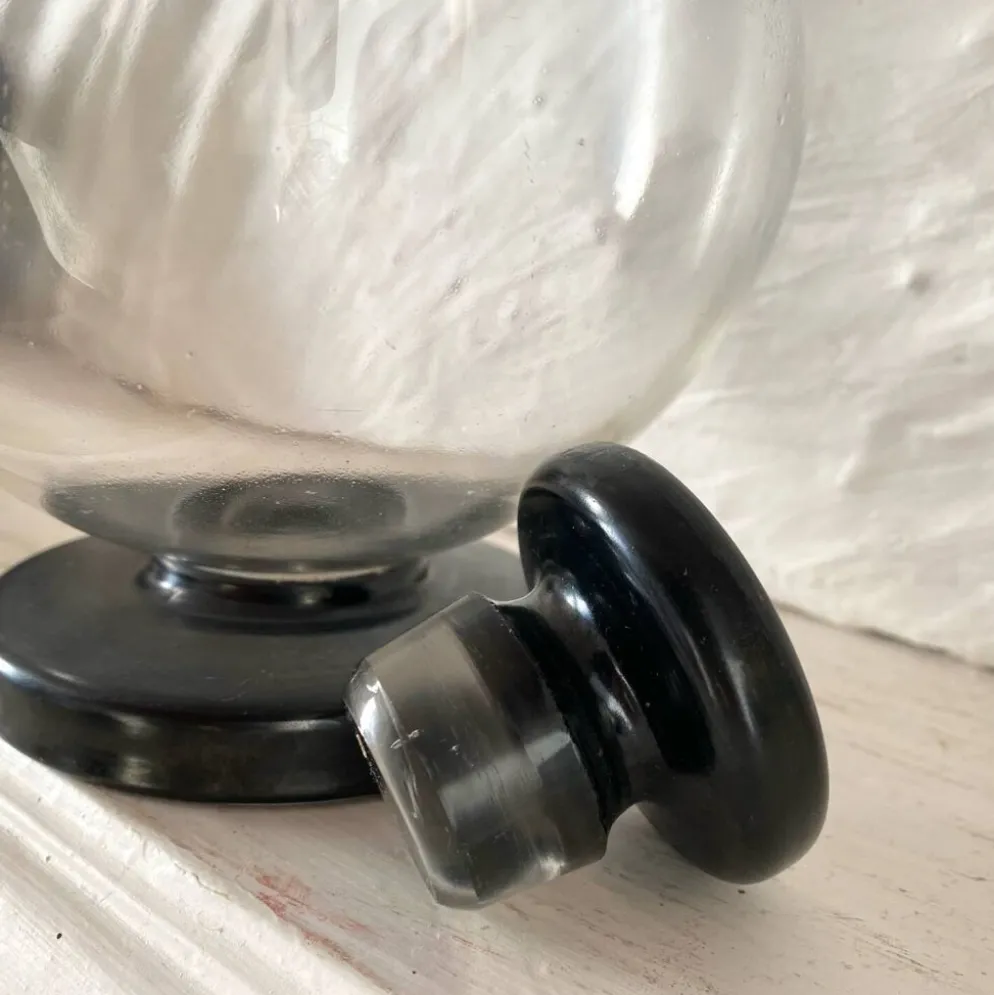 Carafe Art deco haut de gamme en verre et « onyx »