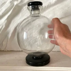 Carafe Art deco haut de gamme en verre et « onyx »