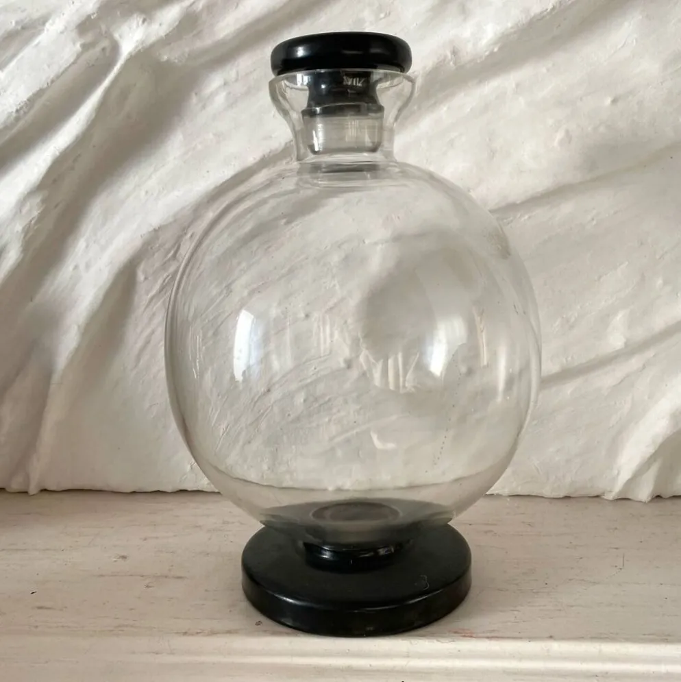 Carafe Art deco haut de gamme en verre et « onyx »