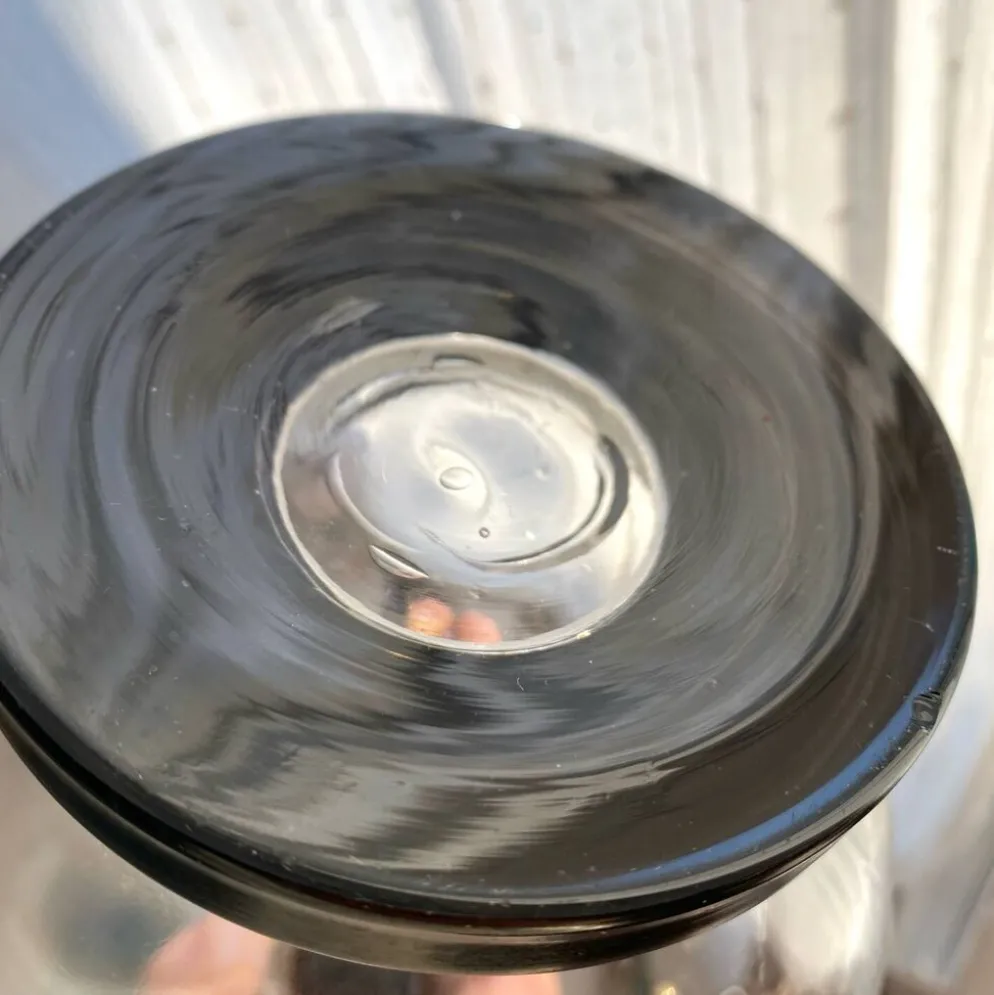Carafe Art deco haut de gamme en verre et « onyx »