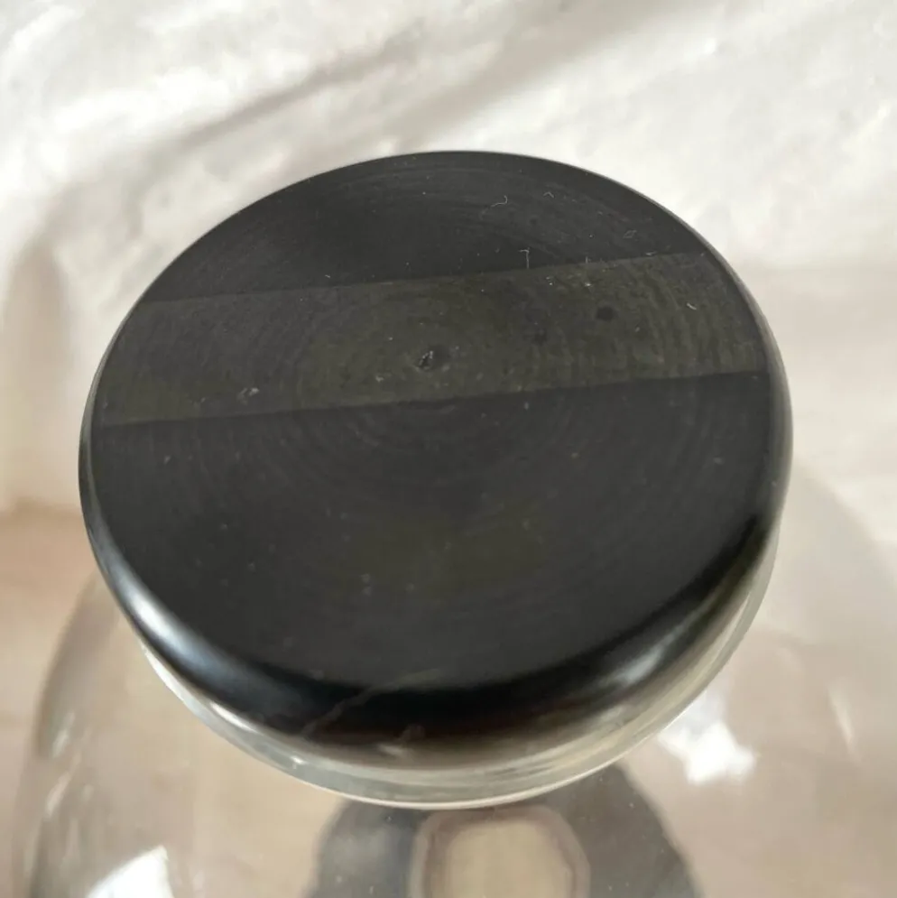 Carafe Art deco haut de gamme en verre et « onyx »