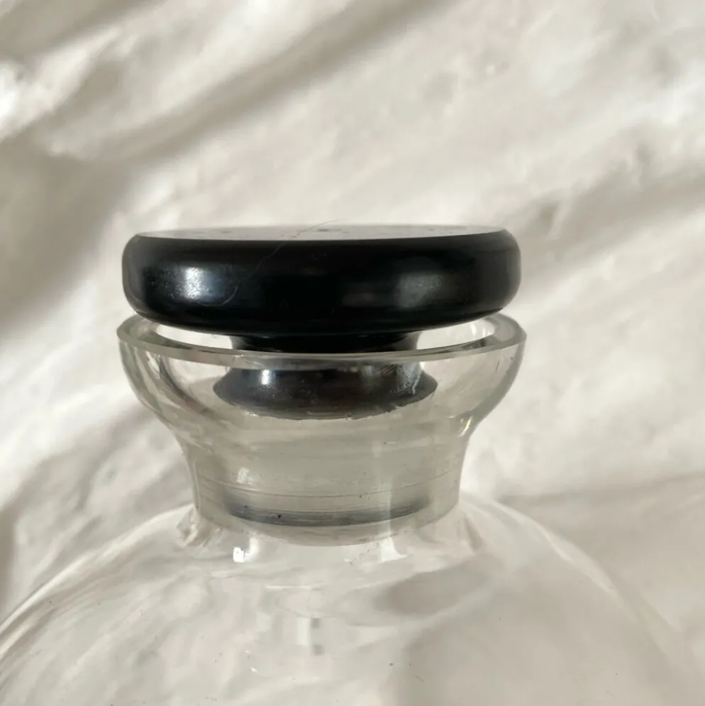 Carafe Art deco haut de gamme en verre et « onyx »