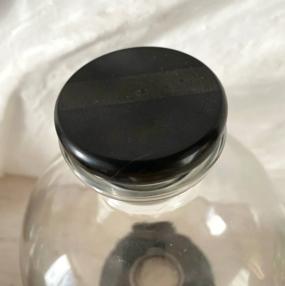 Carafe Art deco haut de gamme en verre et « onyx »