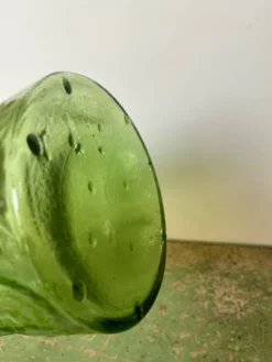 Carafe bouteille en verre depoli