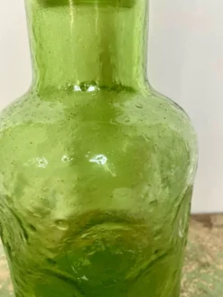 Carafe bouteille en verre depoli