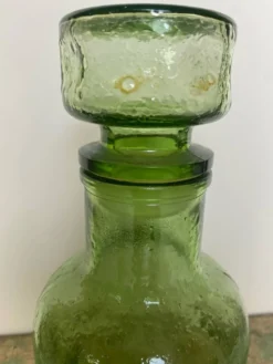 Carafe bouteille en verre depoli