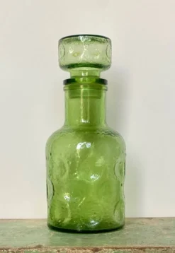 Carafe bouteille en verre depoli