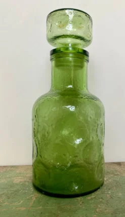 Carafe bouteille en verre depoli