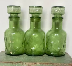 Carafe bouteille en verre depoli