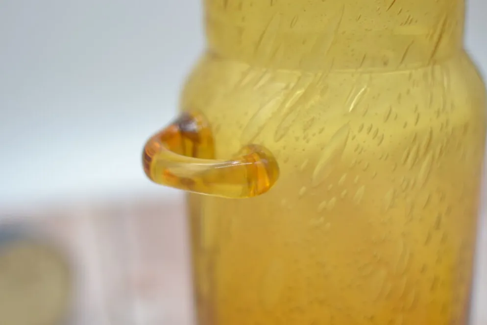 Carafe à champagne ou soupe champenoise en verre soufflé