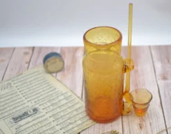 Carafe à champagne ou soupe champenoise en verre soufflé