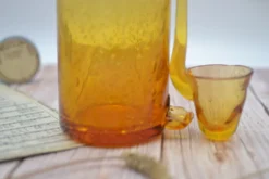 Carafe à champagne ou soupe champenoise en verre soufflé