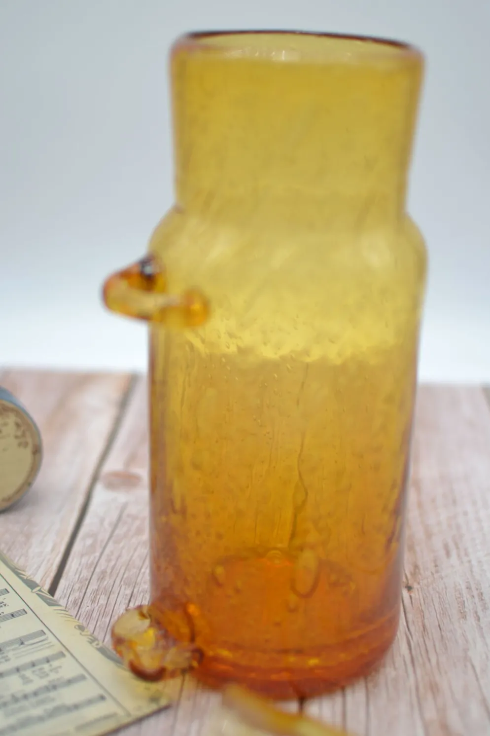 Carafe à champagne ou soupe champenoise en verre soufflé