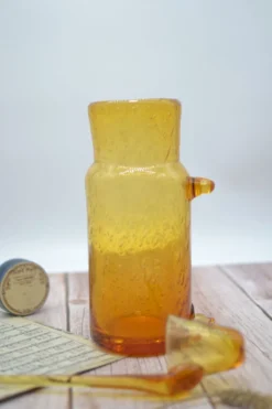 Carafe à champagne ou soupe champenoise en verre soufflé