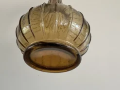 Carafe à décanter vintage en verre Empoli avec bouchon, Italie, années 1960