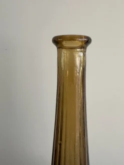 Carafe à décanter vintage en verre Empoli avec bouchon, Italie, années 1960