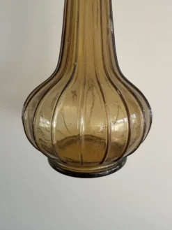 Carafe à décanter vintage en verre Empoli avec bouchon, Italie, années 1960