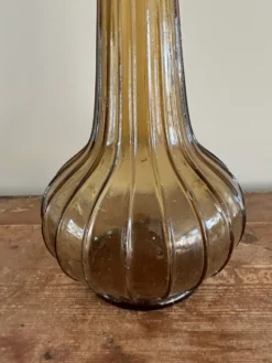 Carafe à décanter vintage en verre Empoli avec bouchon, Italie, années 1960