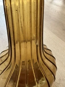 Carafe à décanter vintage en verre Empoli avec bouchon, Italie, années 1960