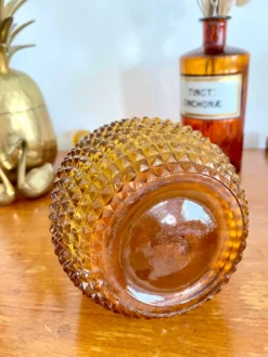 Carafe Empoli ambrée vintage