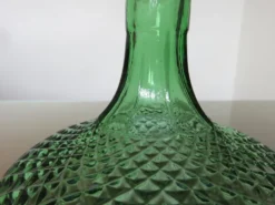 Carafe empoli made in italy verre pointe de diamant années 60 70