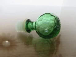 Carafe empoli made in italy verre pointe de diamant années 60 70