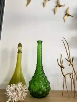 Carafe Empoli verte vintage