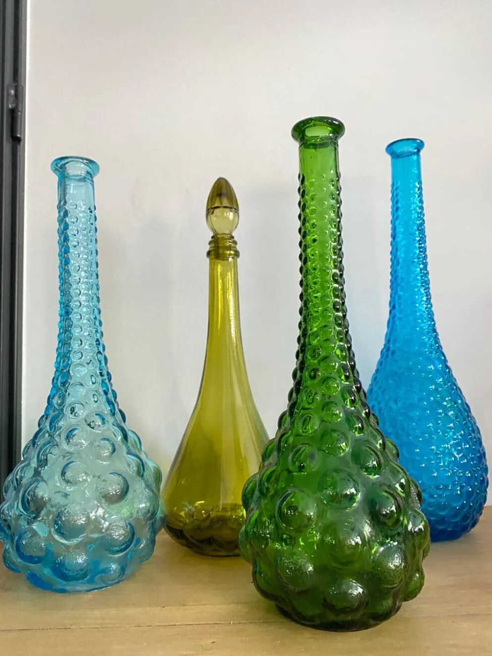 Carafe Empoli verte vintage