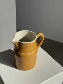 Carafe en céramique jaune Grès Kilt 1 litre H17