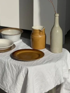 Carafe en céramique jaune Grès Kilt 1 litre H17