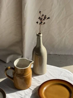 Carafe en céramique jaune Grès Kilt 1 litre H17