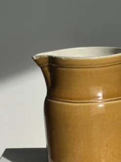 Carafe en céramique jaune Grès Kilt 1 litre H17