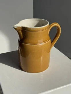 Carafe en céramique jaune Grès Kilt 1 litre H17