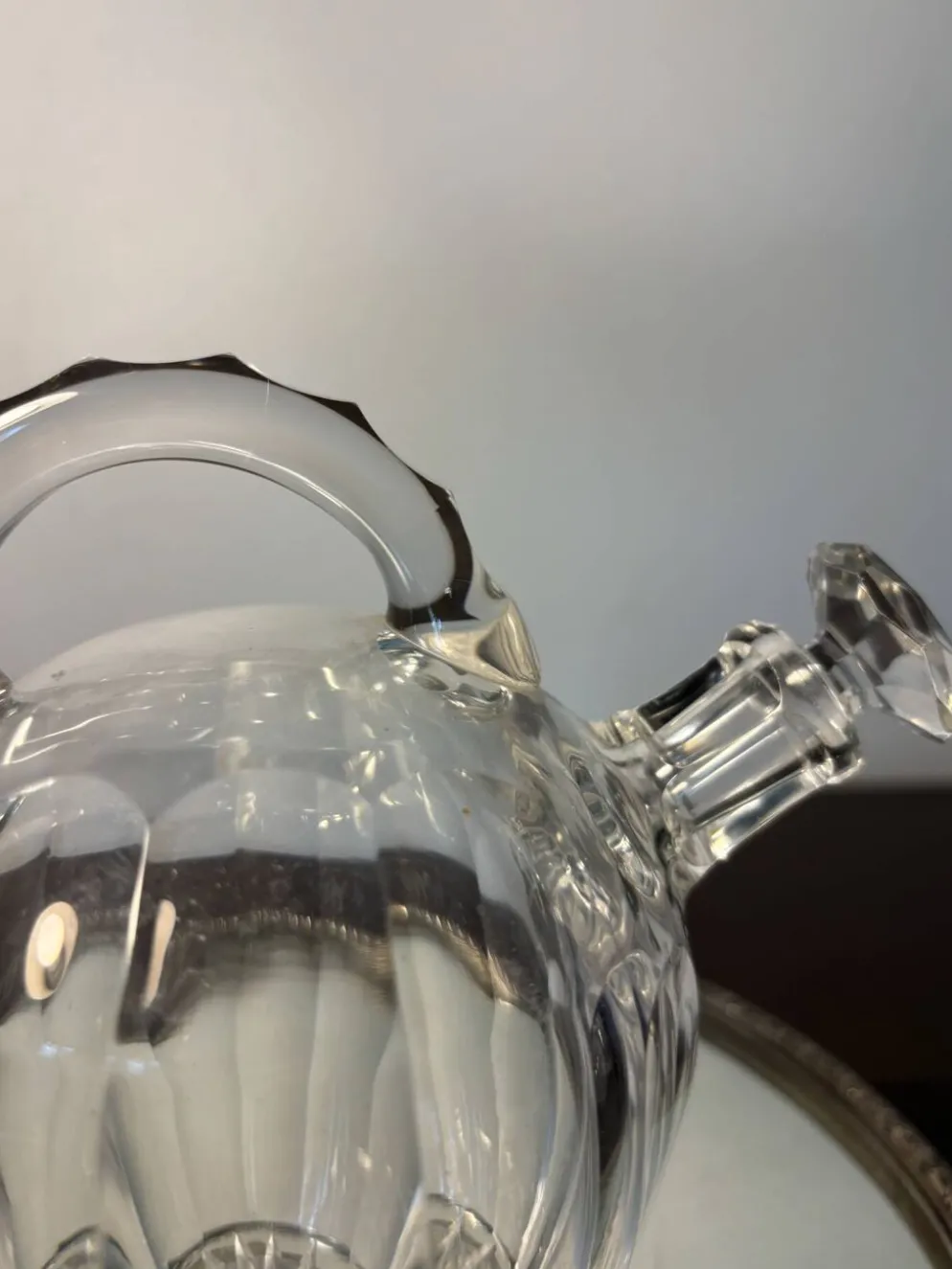 Carafe en cristal Saint Louis début 20ème