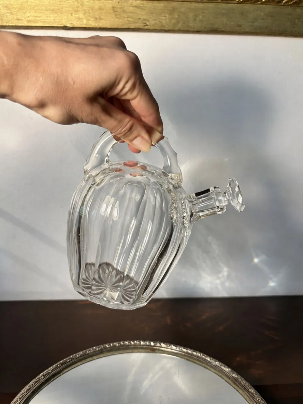Carafe en cristal Saint Louis début 20ème