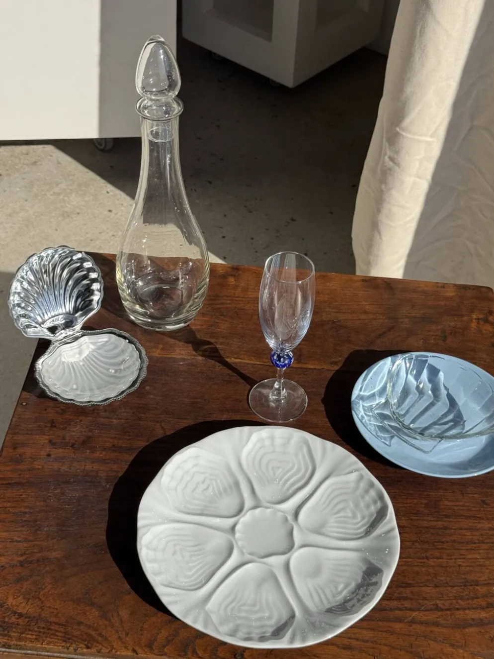 Carafe en verre avec bouchon D11 H35,5